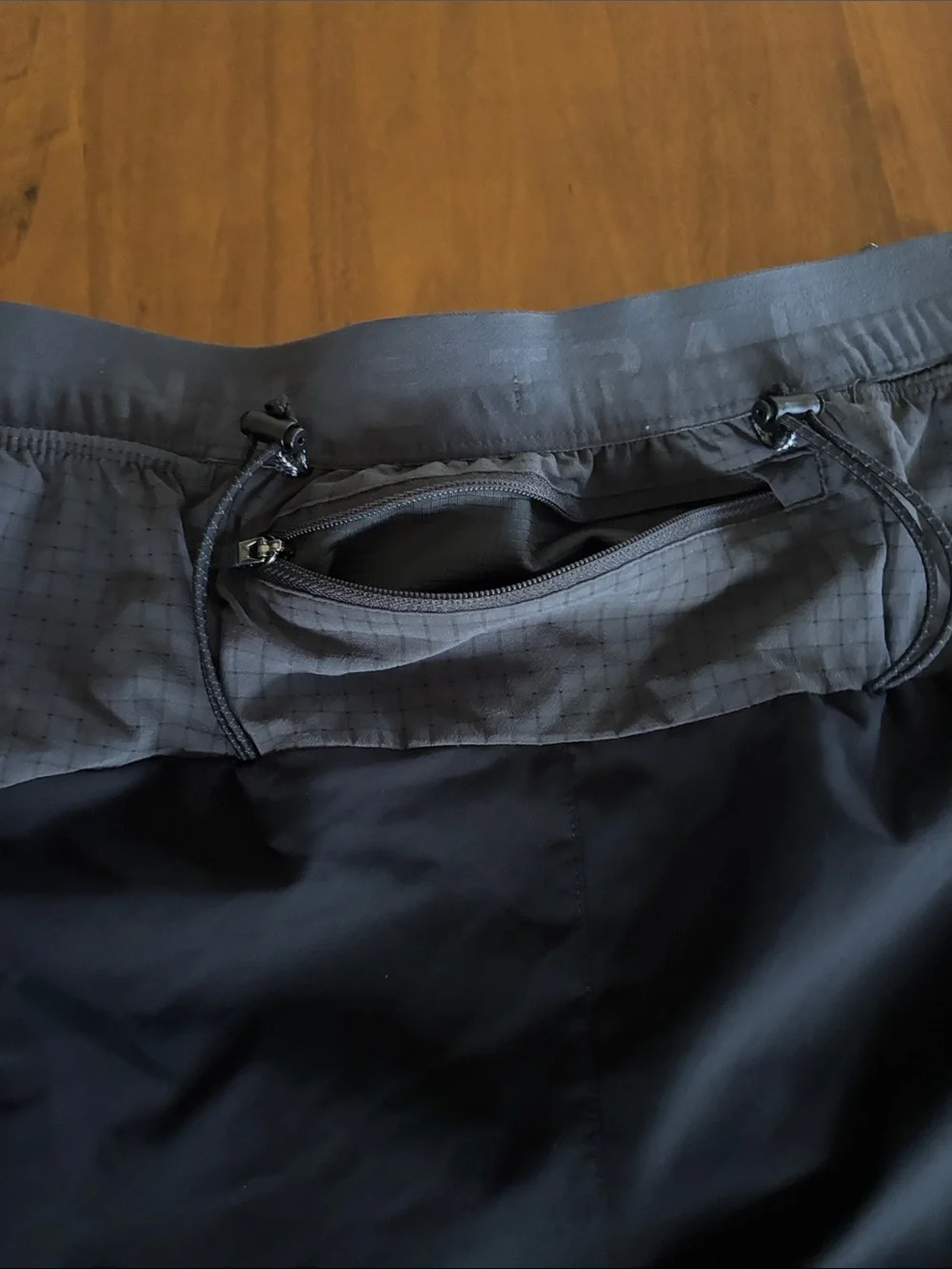 Nike Trail Second Sunrise Dri-Fit ADV Brief-Lined Running Shorts Black and Gray
